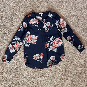 Joie V-Neck Silk Blouse Size S